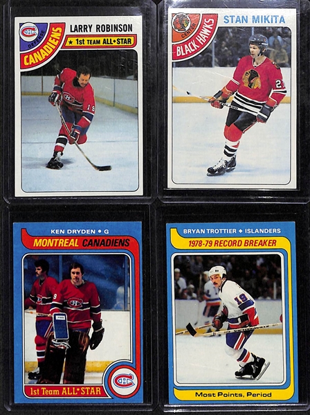Lot Of 700+ Topps Hockey Cards From 1971-1979 w. Bobby Orr, Esposito, Hull, Dionne, Parent, Potvin, Robinson, Mikita, Trottier, Dryden